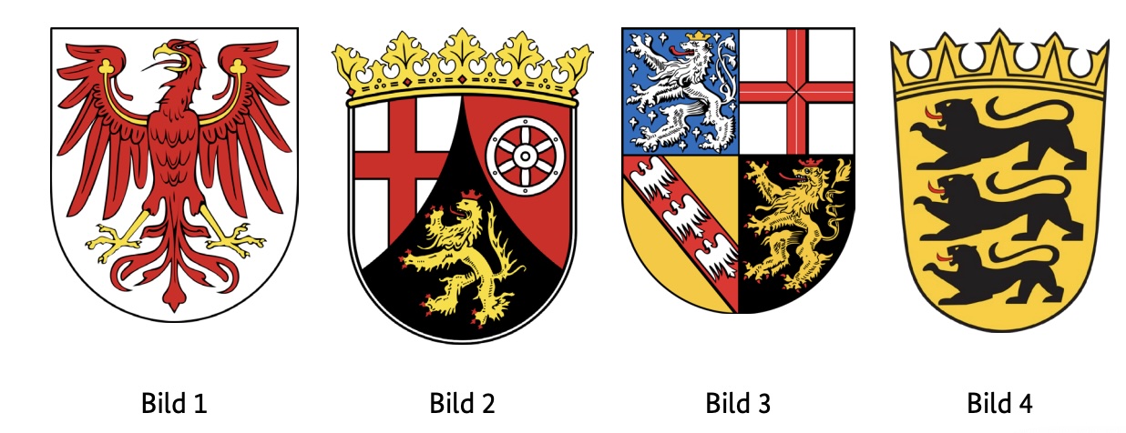 Which coat of arms belongs to the federal state of Brandenburg?