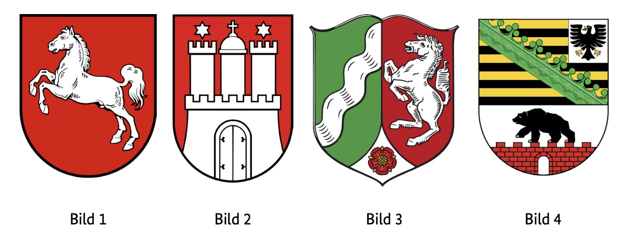 Which coat of arms belongs to the Free and Hanseatic City of Hamburg?