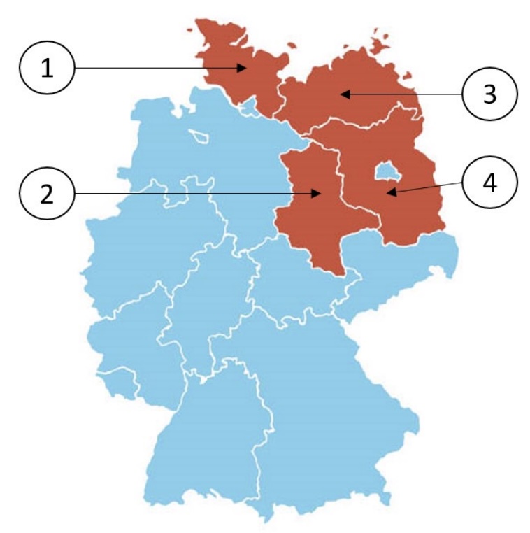 Which federal state is Mecklenburg-Vorpommern?