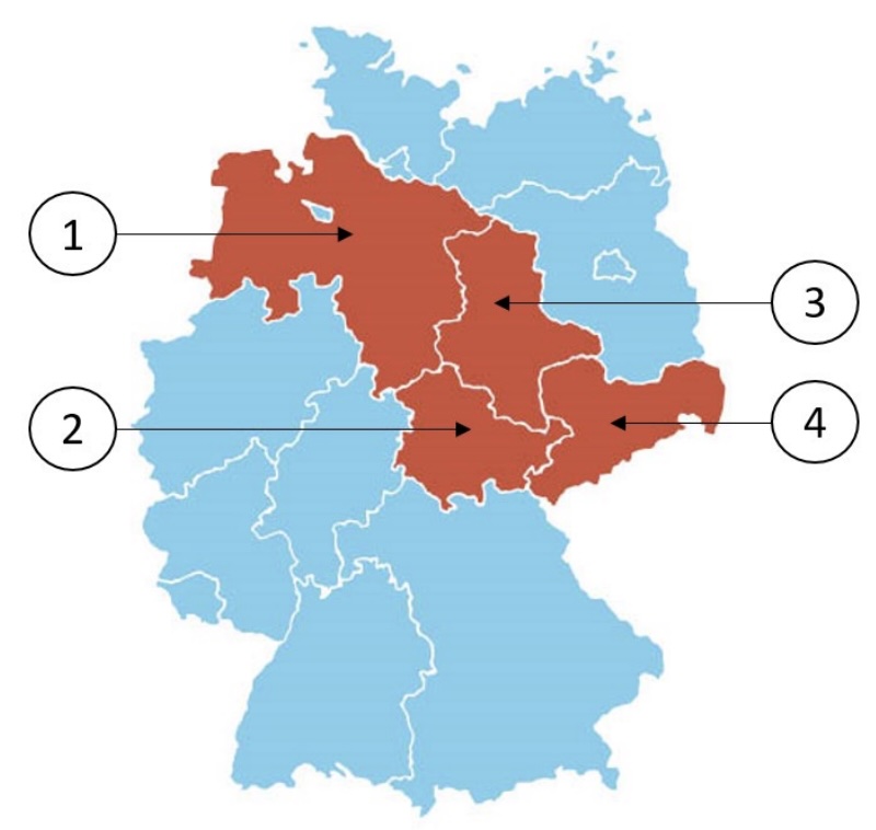 Which federal state is Lower Saxony?