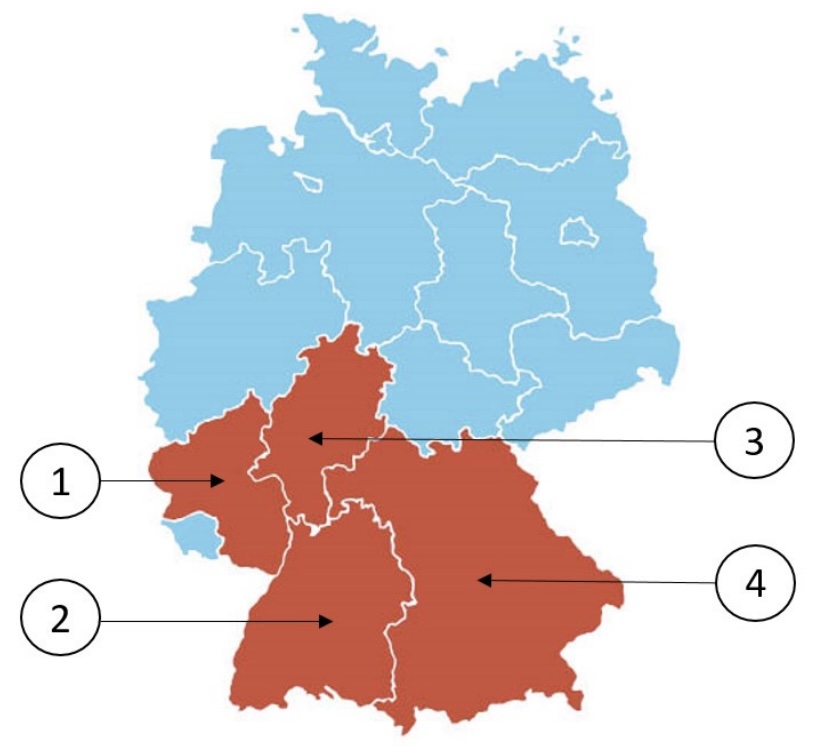 Which federal state is Rhineland-Palatinate?