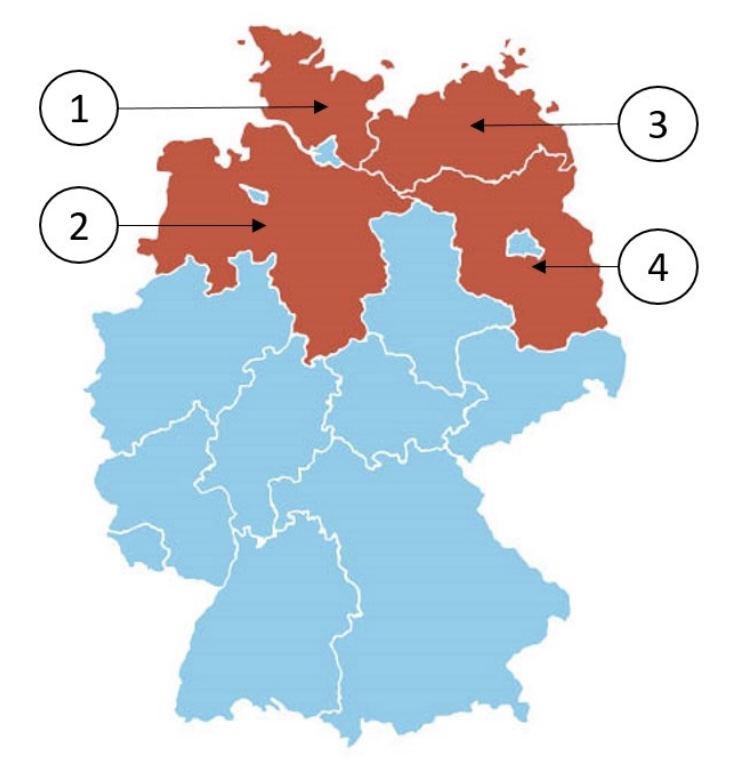 Which federal state is Schleswig-Holstein?